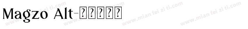 Magzo Alt字体转换